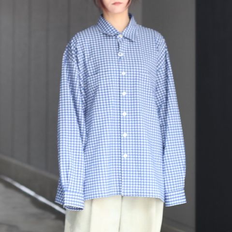 【残り一点】36G Wool Check Balise Shirt