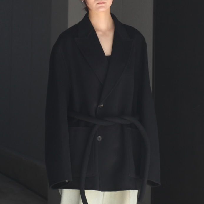 【残り一点】Wool/Cashmere Reversible Peak Lapel Jacket