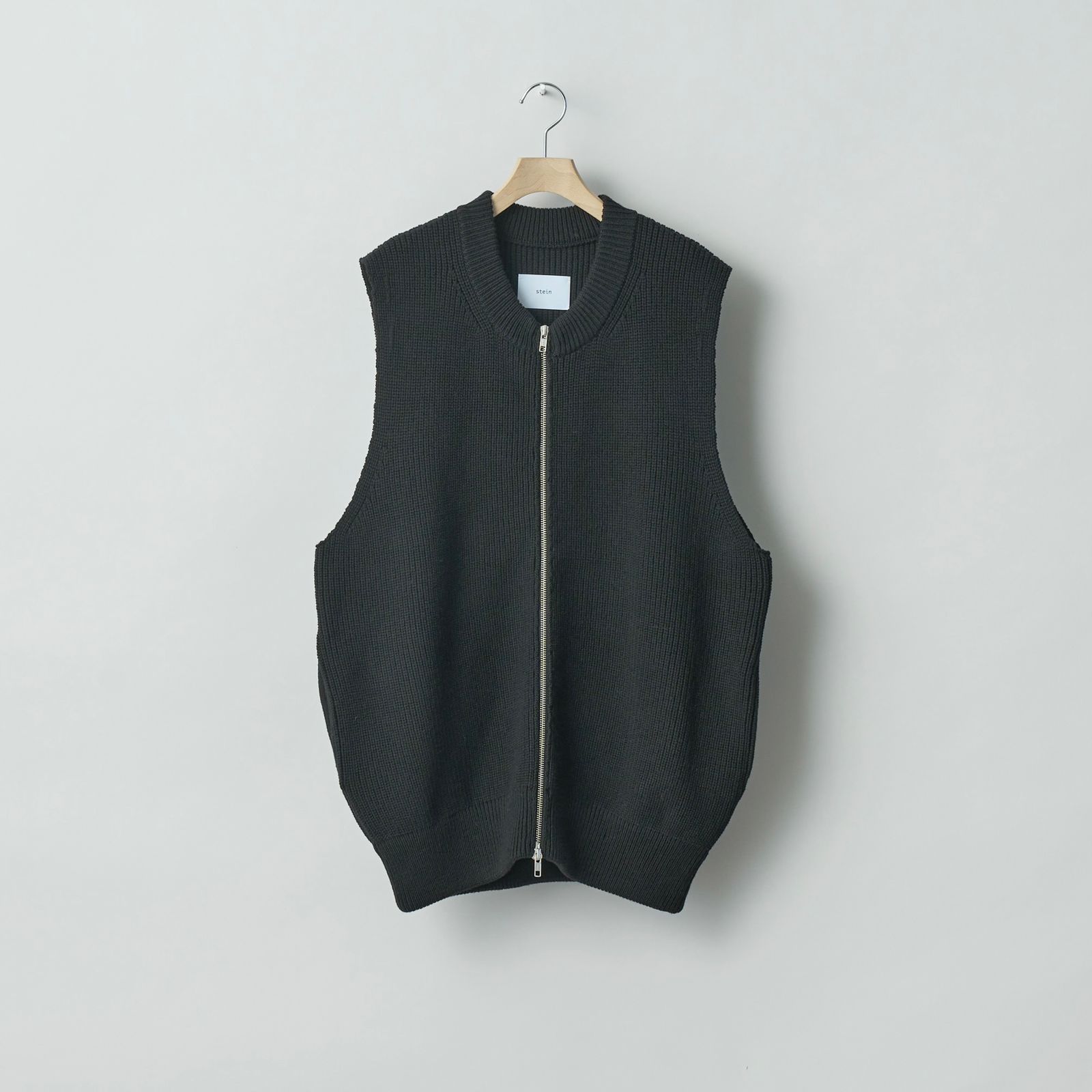 stein - 【残り一点】Oversized Drivers Knit Zip Vest | ACRMTSM