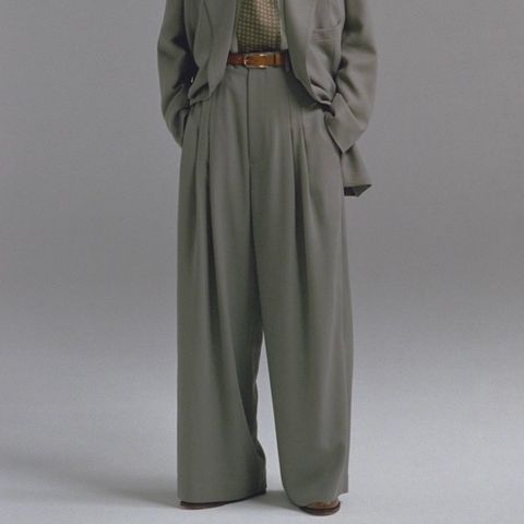 【残り一点】Wool Serge Hi-Waist Trousers