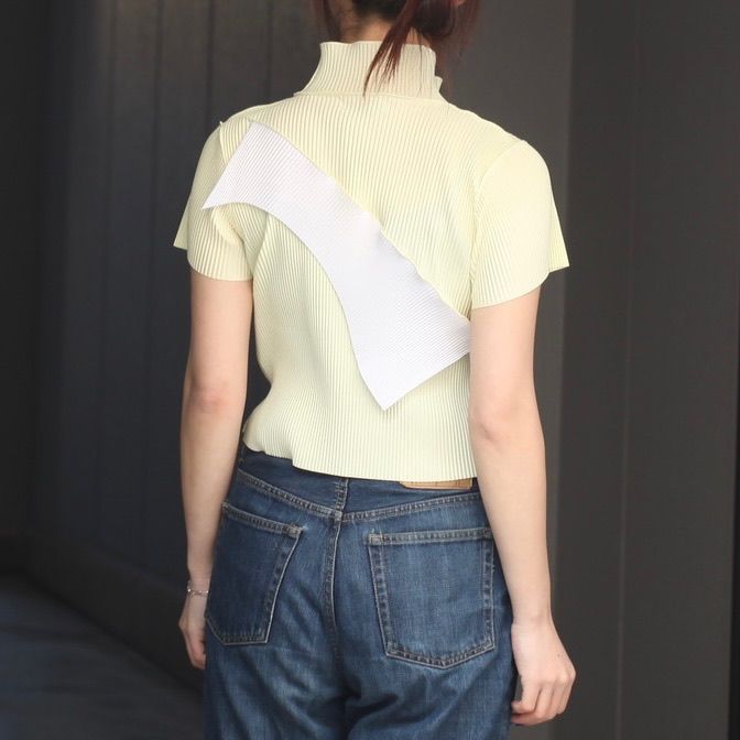 【残り一点】Todo Wave Tiny Top Short Sleeve Highneck