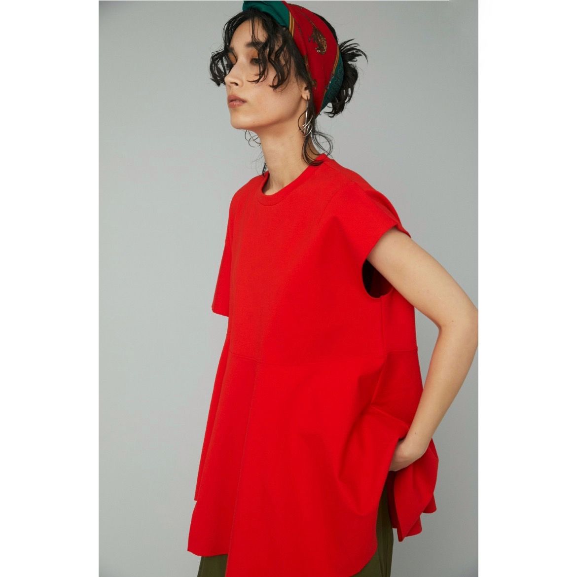 美品　HeRIN.CYE Ponte tops HeRIN.CYE | Ponte peplam tops (シャツ・ブラウス ) |SHEL'TTER