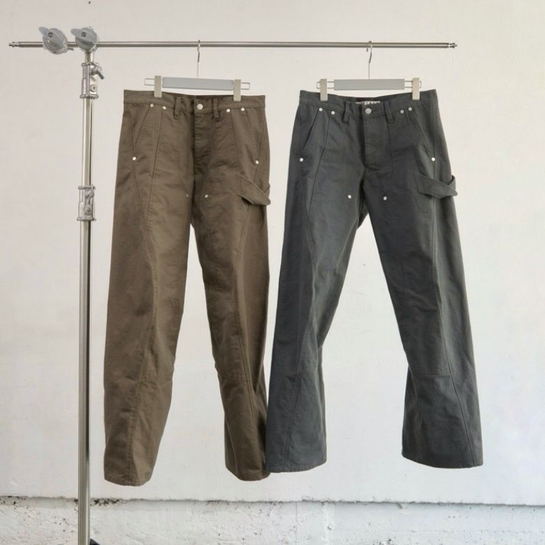 【残り一点】Curved Leg Double Knee Work Pants