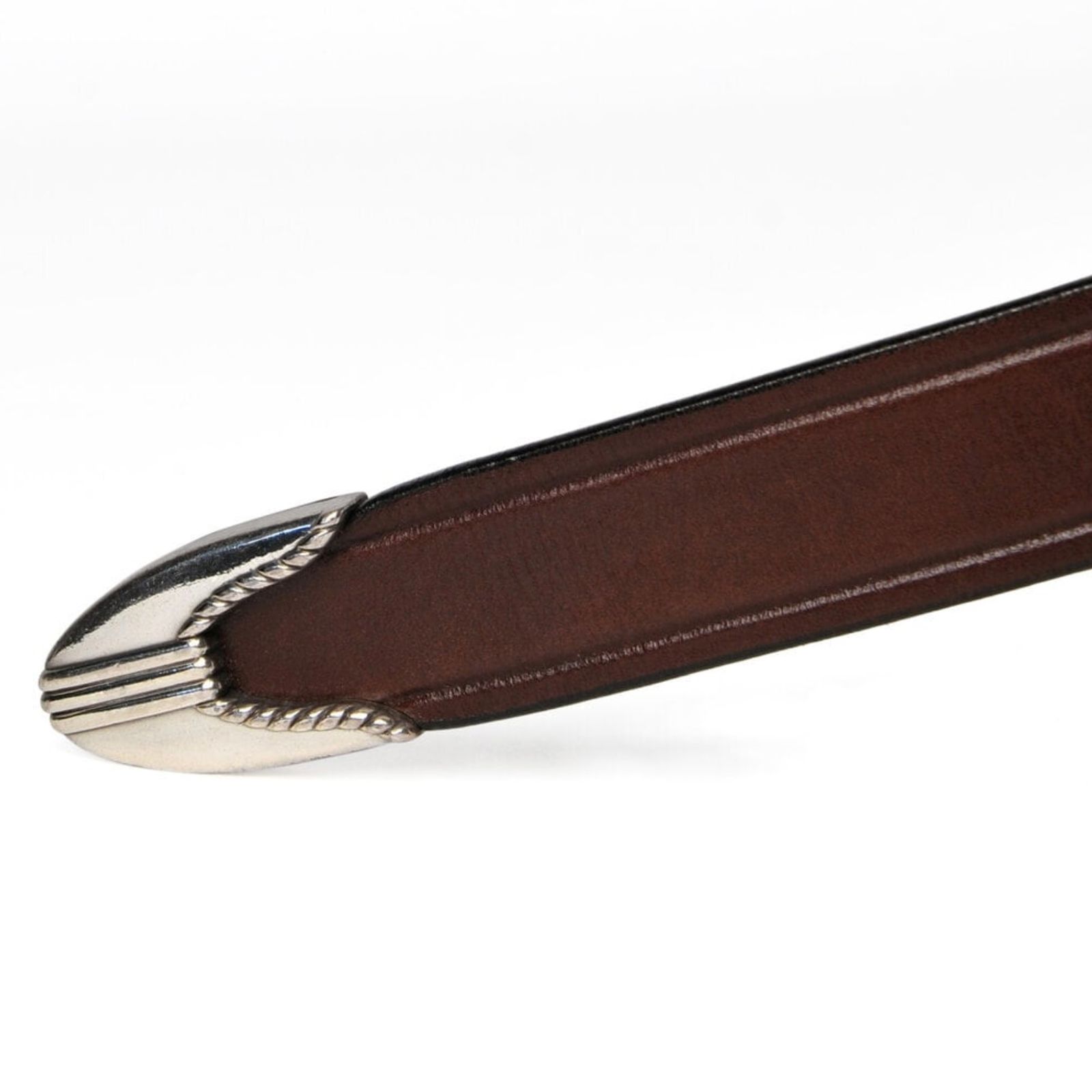 【残りわずか】3-Piece Silver Buckle Belts(HAVANA×NICKEL)