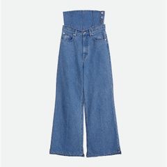 【残り一点】Corset with Wide Denim Pants