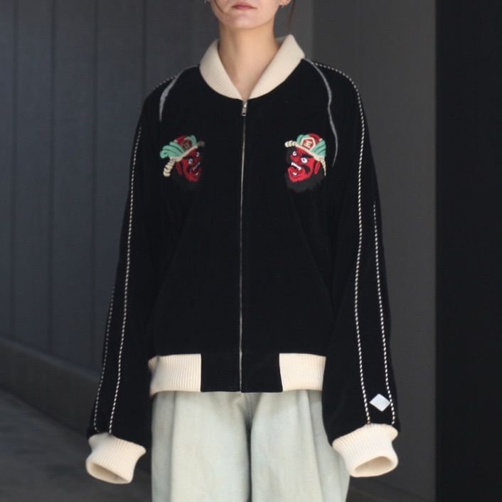 【残り一点】Velveteen Yama King Embroidered Souvenir JKT