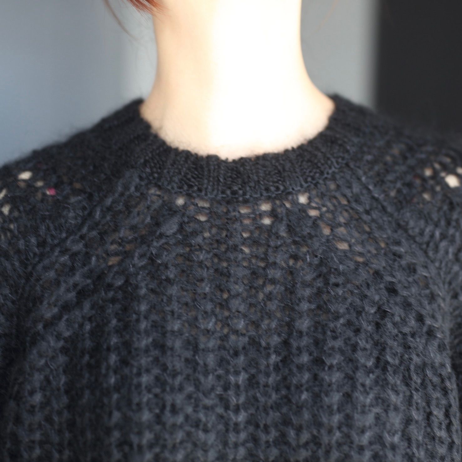 【残り一点】Mohair Silk Big Rib Crewneck