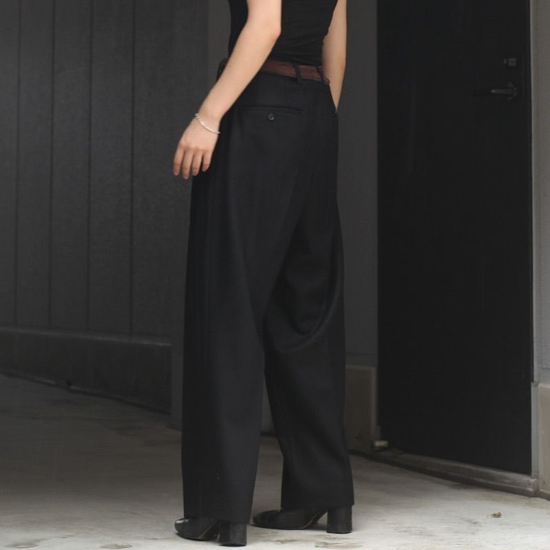 stein - 【残りわずか】EX Wide Tapered Bare Zip Trousers 
