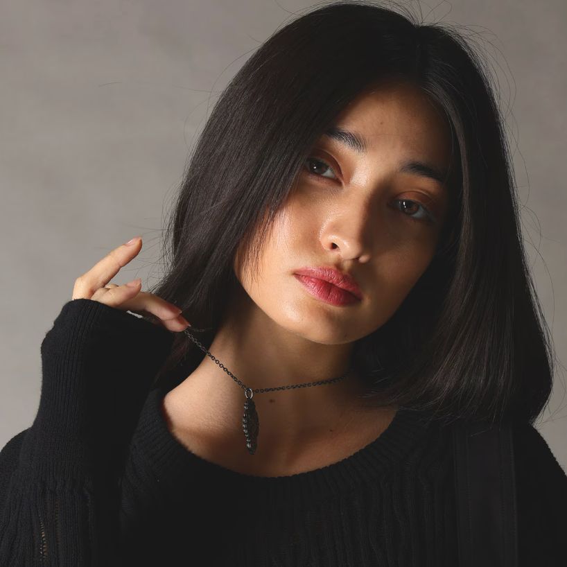 【残り一点】カメオネックレス(BLACK)