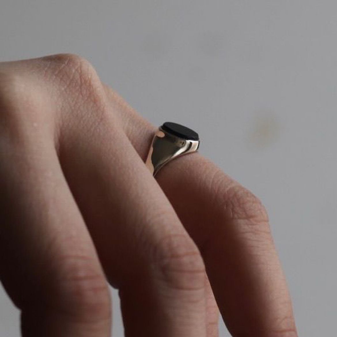 【残り一点】Signet Oval Ring S(ONYX)