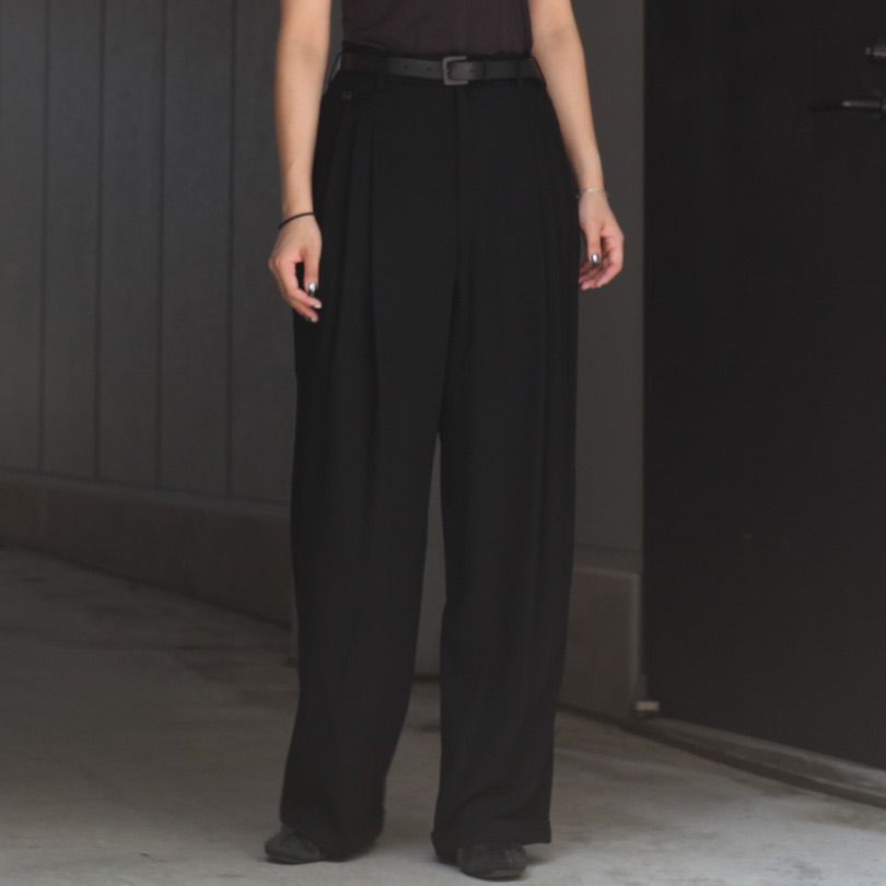 【残り一点】3 Tuck Wool Serge Trousers