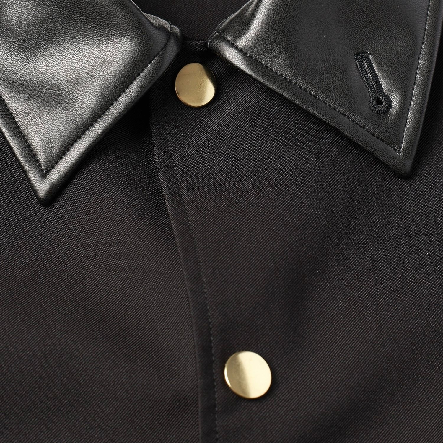【残り一点】Chambray Gabardine Dot Button Coach Jacket