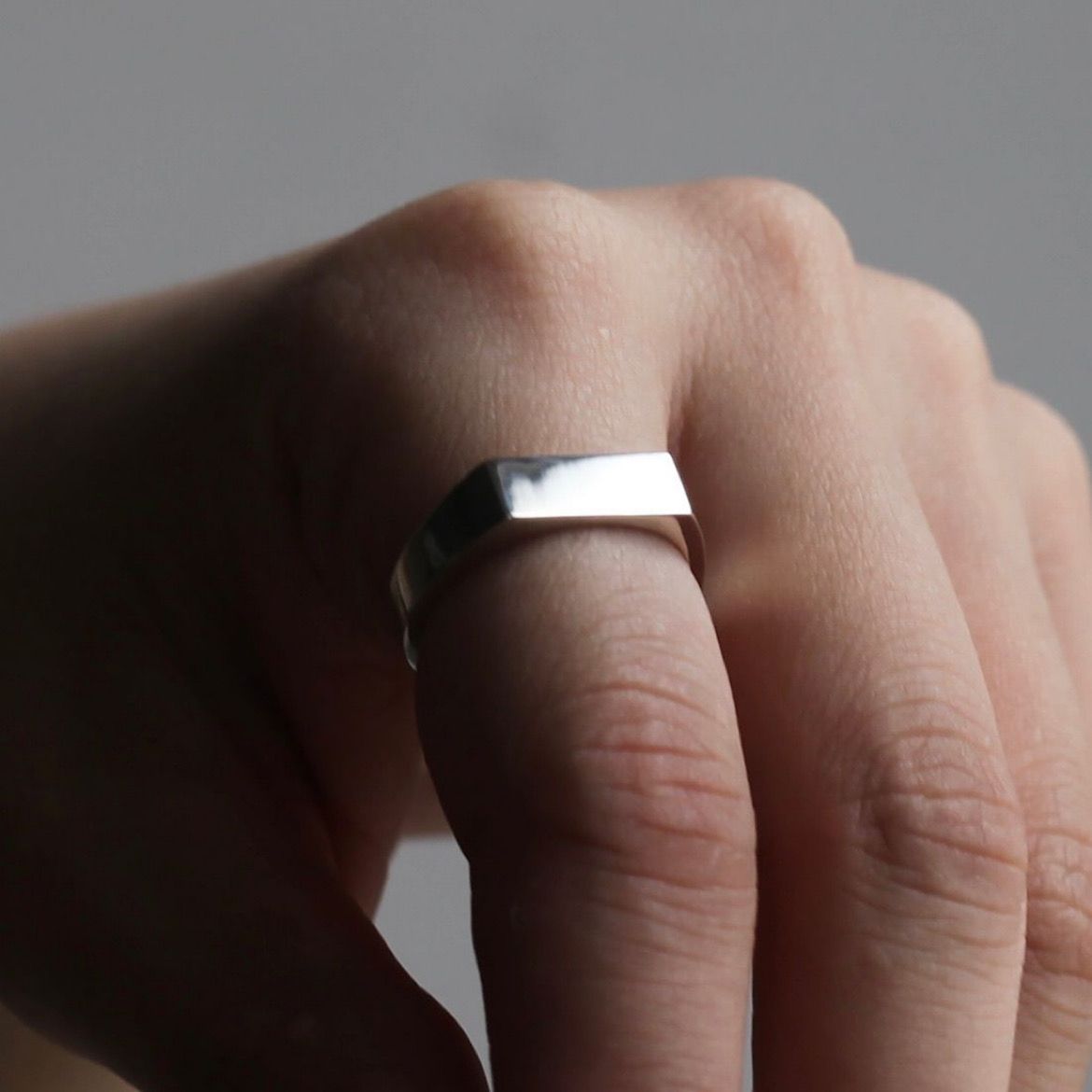 【残り一点】Square Ring_5.1mm(SILVER)