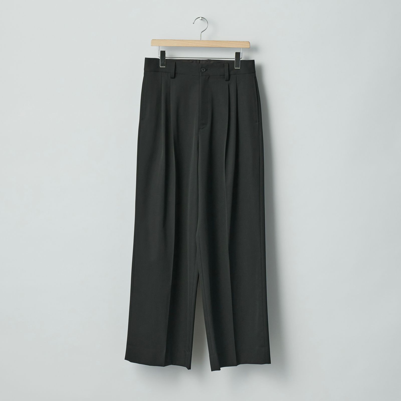 【残りわずか】Long Wide Trousers(2/90 WOOL GABARDINE)