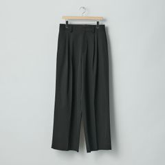 【残りわずか】Long Wide Trousers(2/90 WOOL GABARDINE)