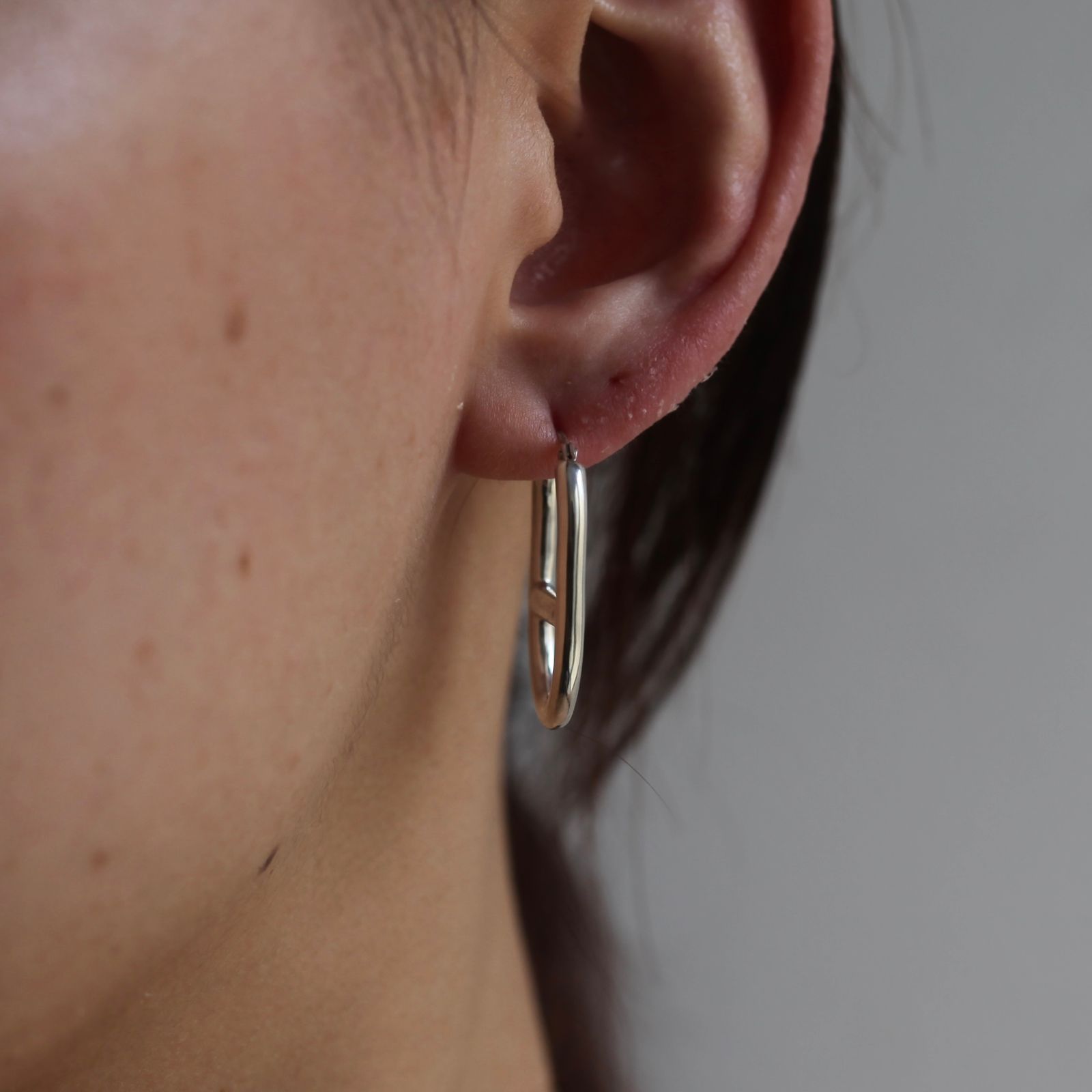 【お取り寄せ注文可能】Anchor Hoop Earring(SILVER_片耳用)