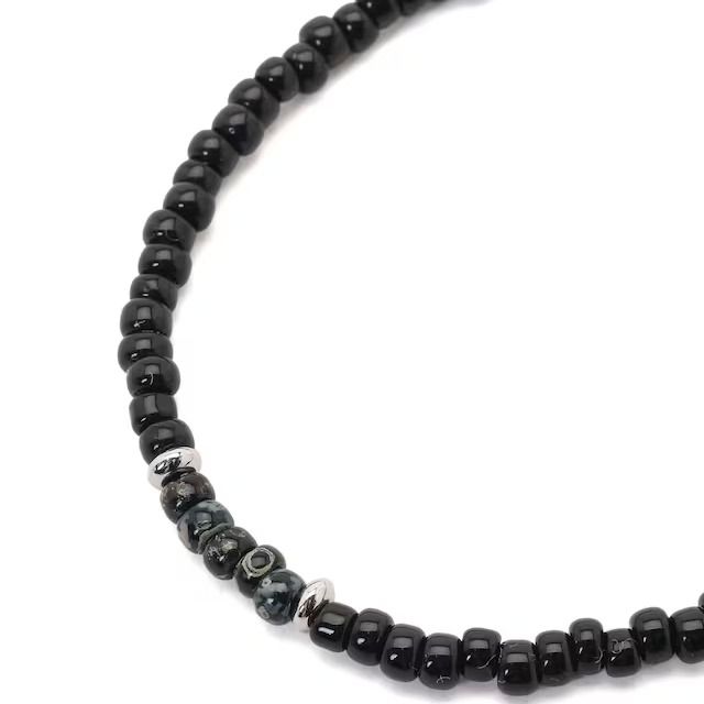 【残り一点】ビーズブレスレット_C(BLACK)