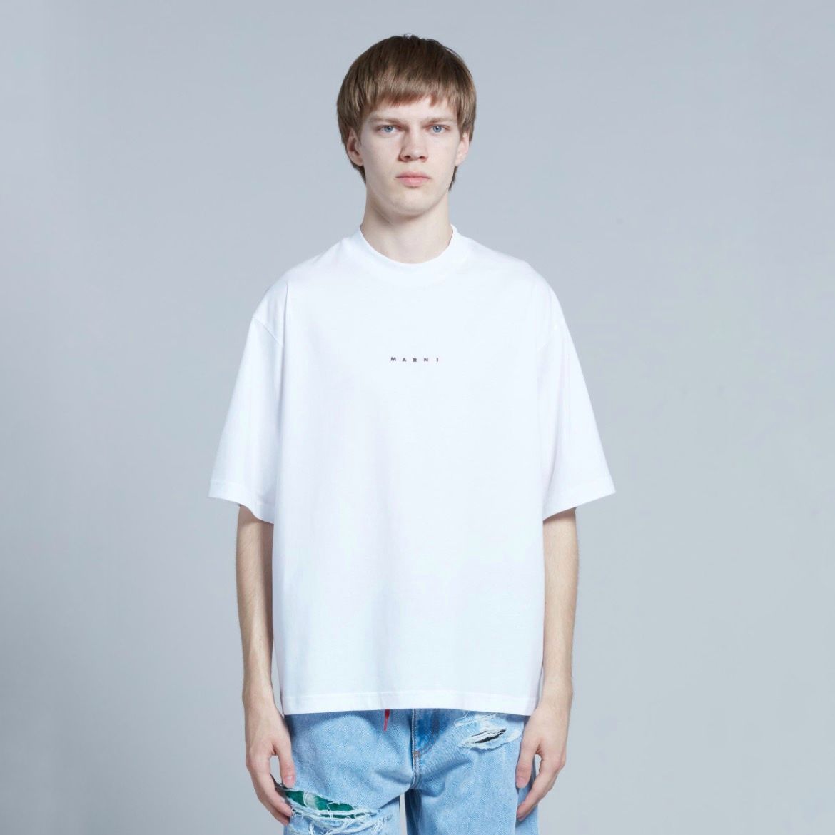 Marni マルニ / Logo Organic Cotton Jersey Tee MARNI - LOGO TEE/MARNI LOGO ORGANIC COTTON JERSEY 半袖T
