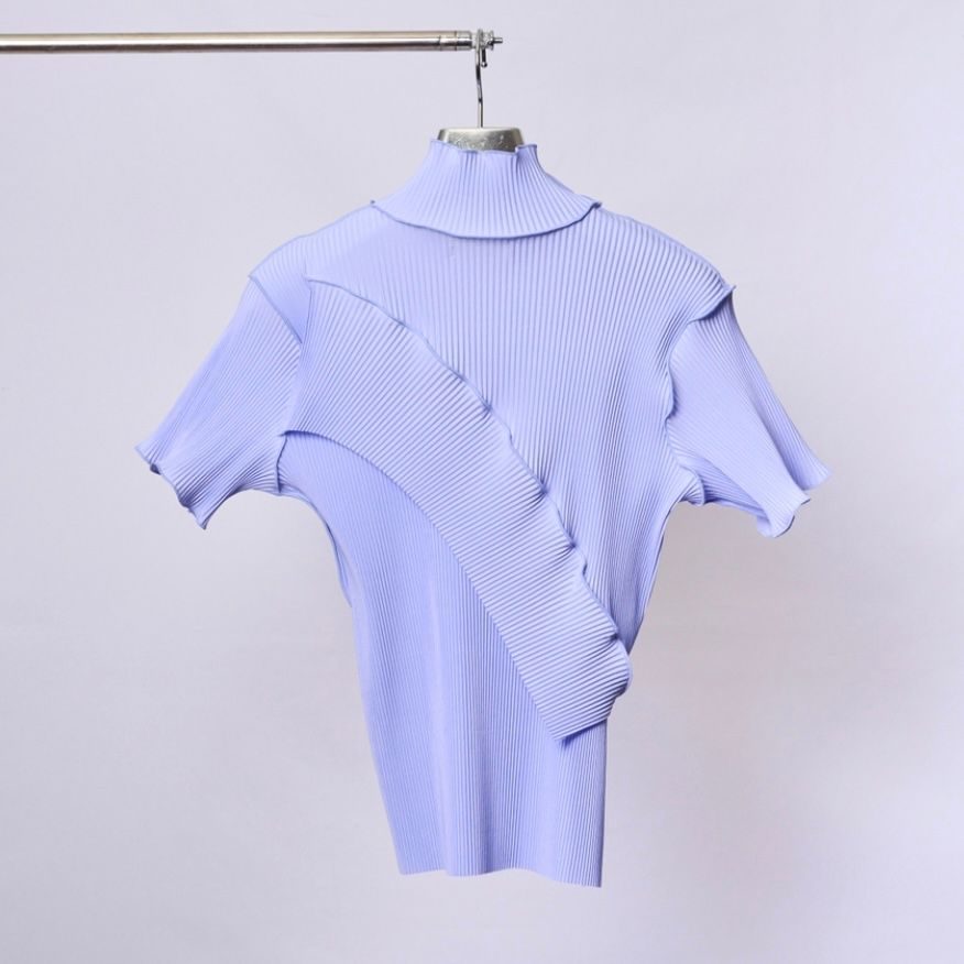 【残り一点】Todo Wave Top Short Sleeve High Neck
