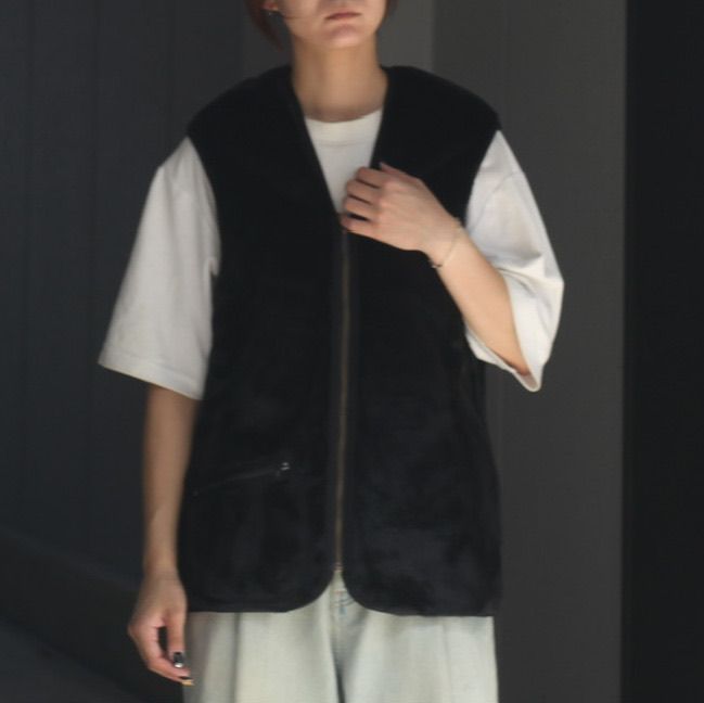 【残り一点】Warm Pile Waistcoat Zip In Liner