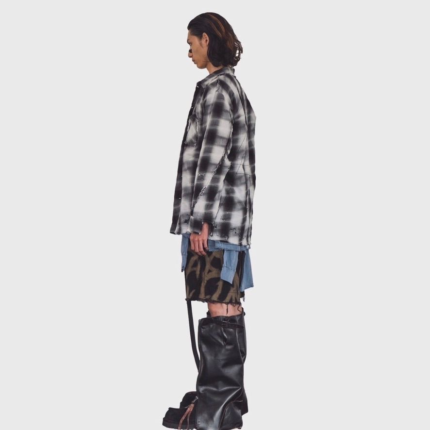 【残り一点】Slash Seam Twist Buggy Jeans(SHADOW ASAT)
