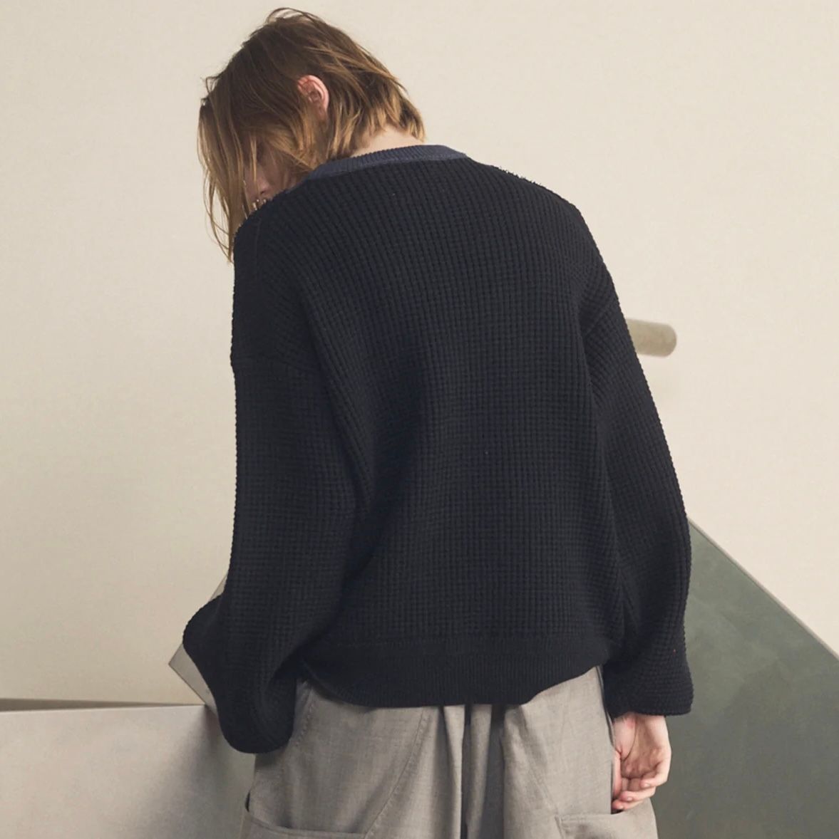 【残り一点】Prime Over V Switching Knit Pull Over