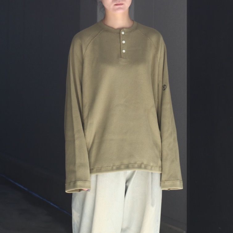 【残り一点】Lazy Thermal Henley Neck