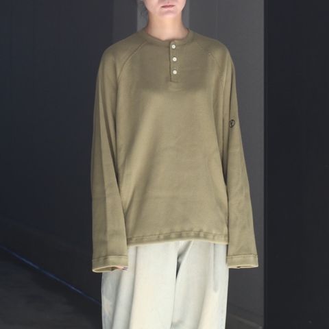 【残り一点】Lazy Thermal Henley Neck