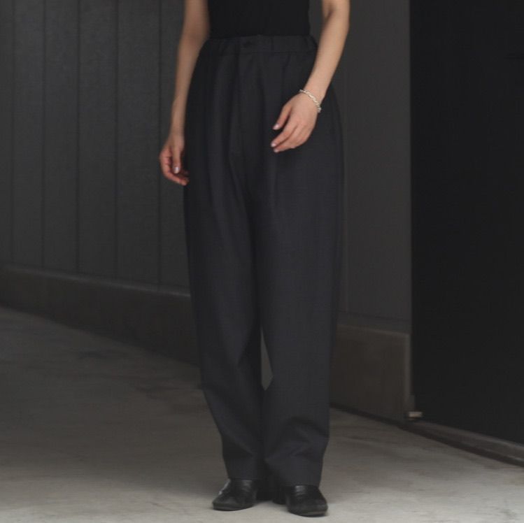 ATON - 【残り一点】Wool Tropical Tapered Easy Pants | ACRMTSM