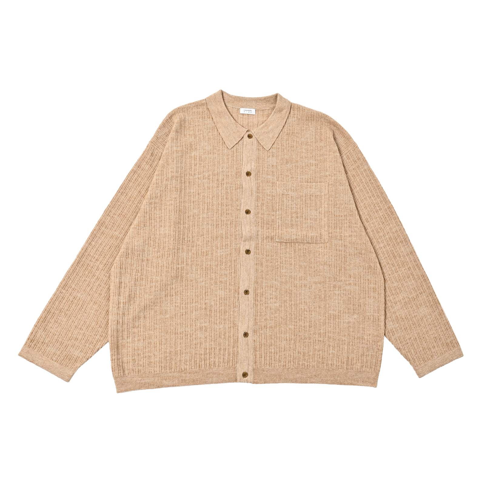 【残り一点】Rib Pattern Kint Shirt