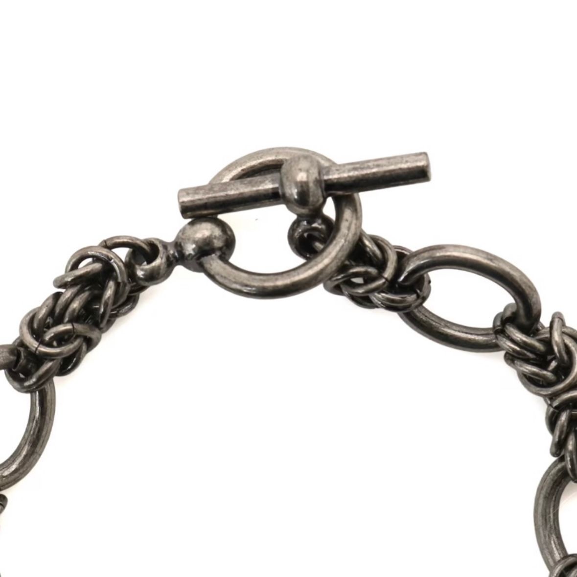 【残り一点】丸カン連結ブレスレット(BLACK)