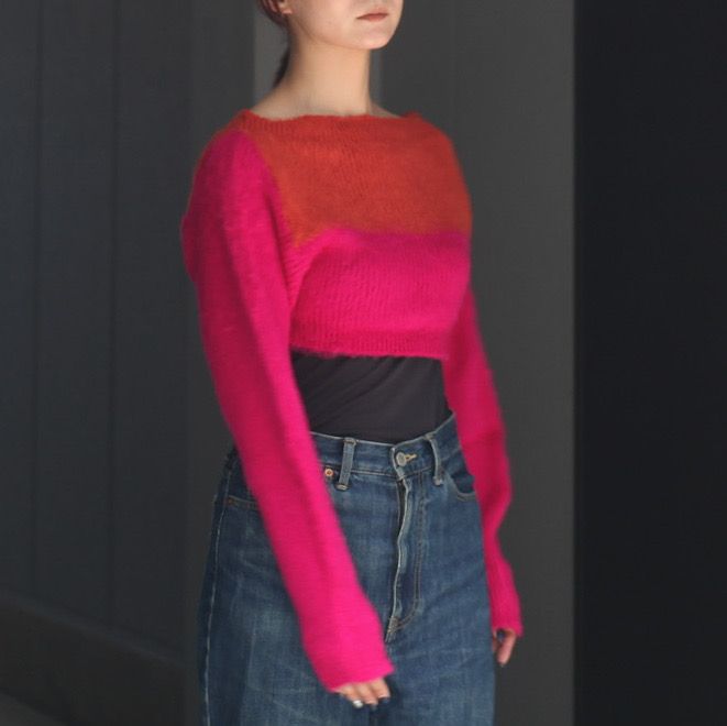【残り一点】Fuzzy Short Knit