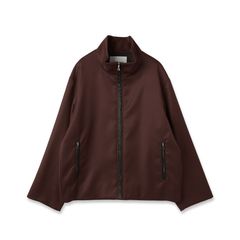 【残り一点】Double Cloth Kersey Zip Up Stand Collar Short Coat