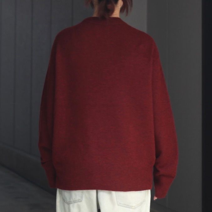 【残り一点】Cashmere Wholegarment Crewneck Sweater