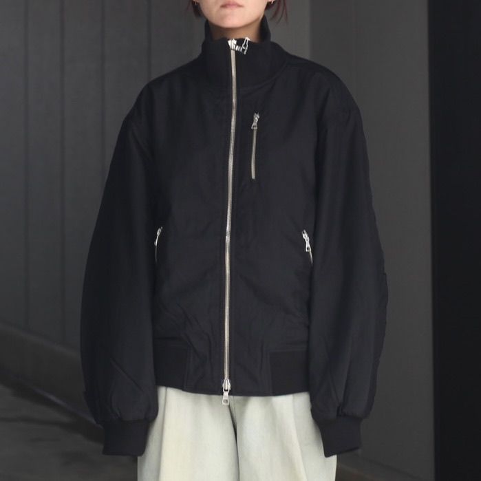 【残り一点】High Collar Bomber Raw Edge