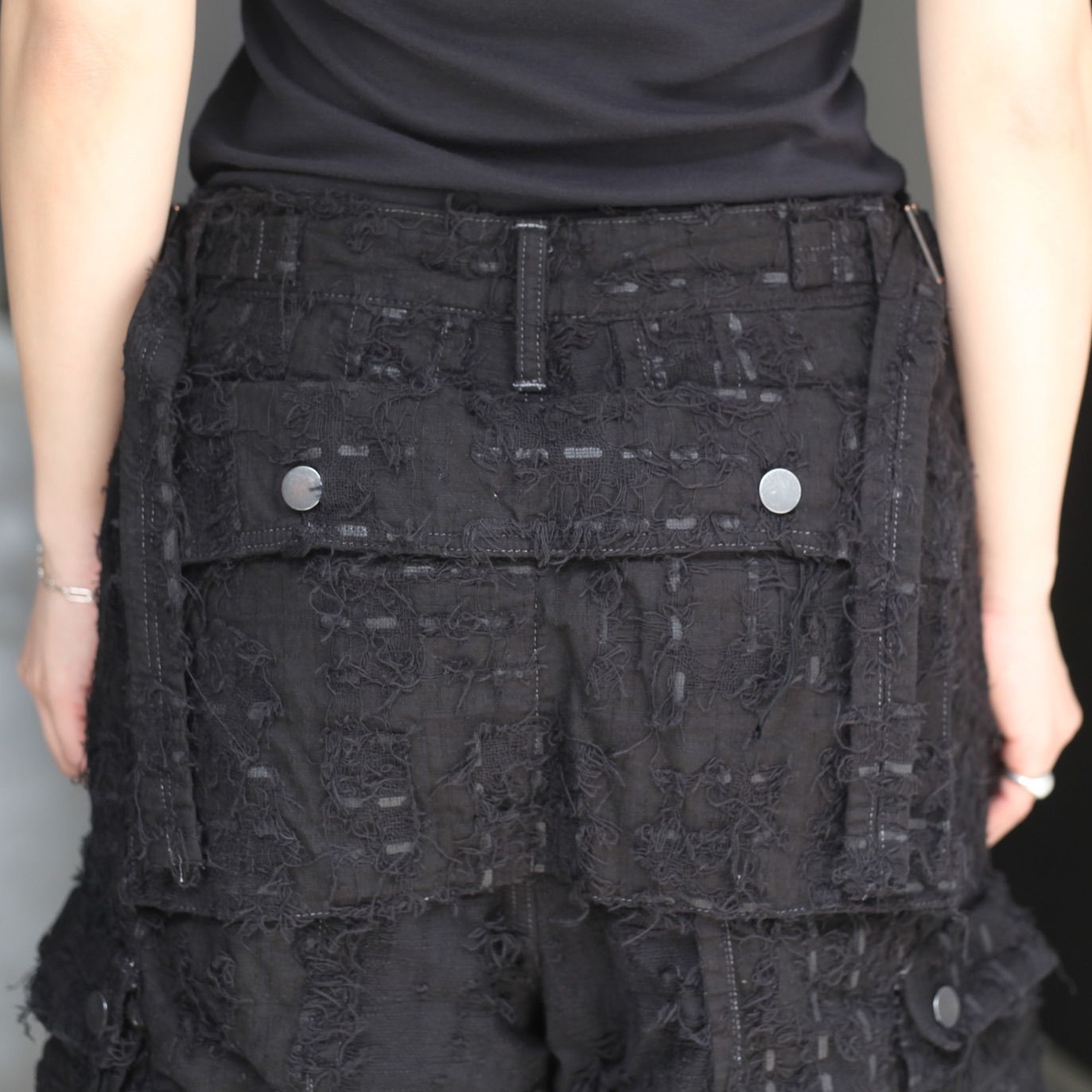 【残り一点】Inside Out HBT Short(NOIR)