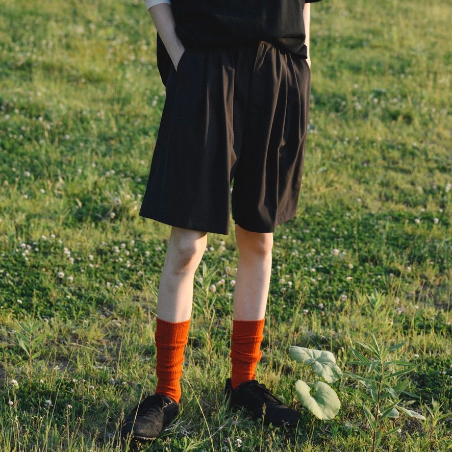 【残り一点】Wool Washer Tropical 2Pleated Easy Shorts