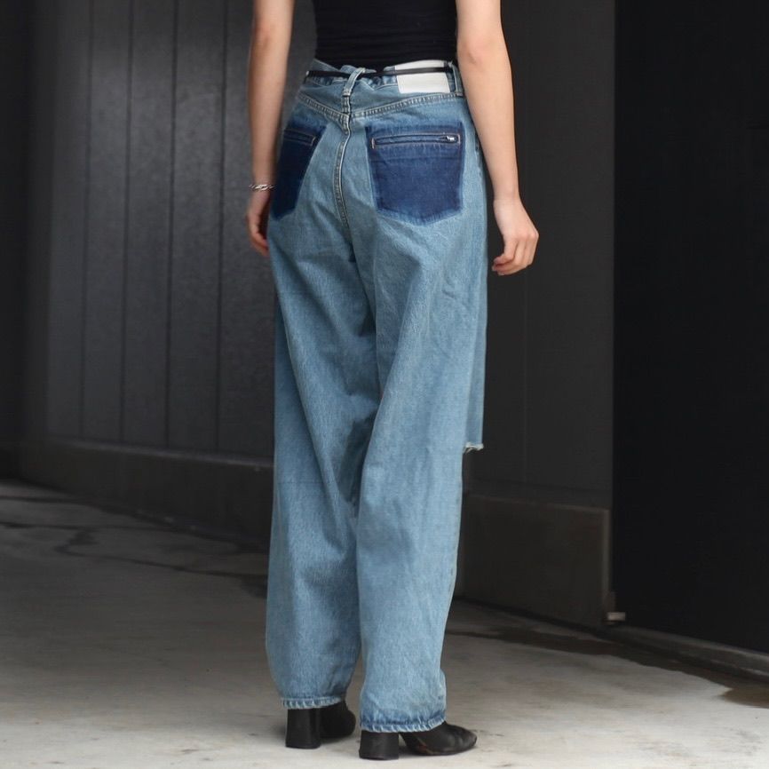 stein - 【残り一点】Vintage Reproduction Damage Denim Jeans