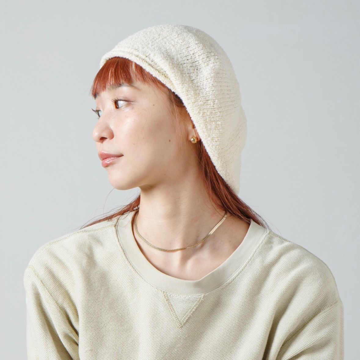 【残り一点】Curling Yarn Beret
