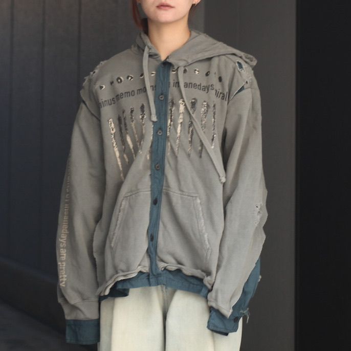 【残り一点】Bootleg Docking Shirt Hoodie(SHINE)