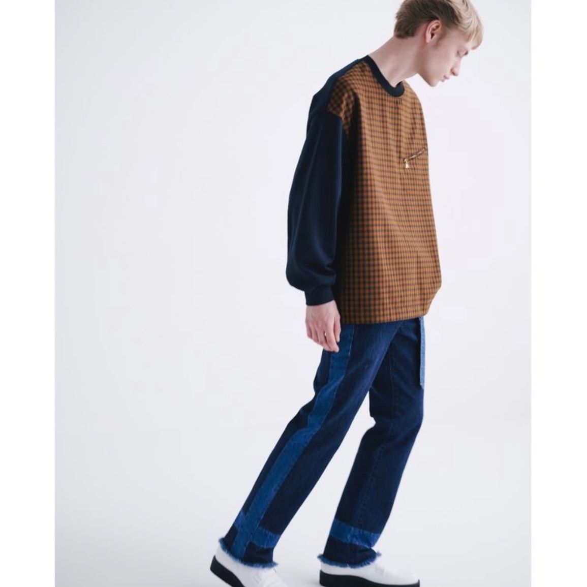 CULLNI - 【残り一点】Bi Color Straight Denim | ACRMTSM ONLINE STORE