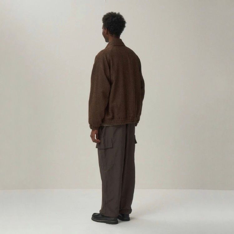 【残り一点】Alpaca Hound Tooth Harrington Jacket