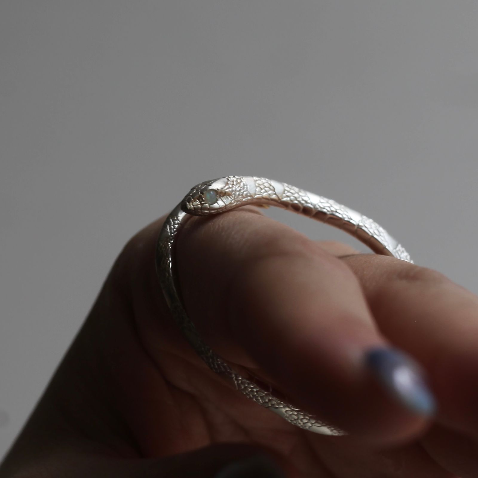 【お取り寄せ注文可能】蛇ダブルリング(SILVER×GOLD)