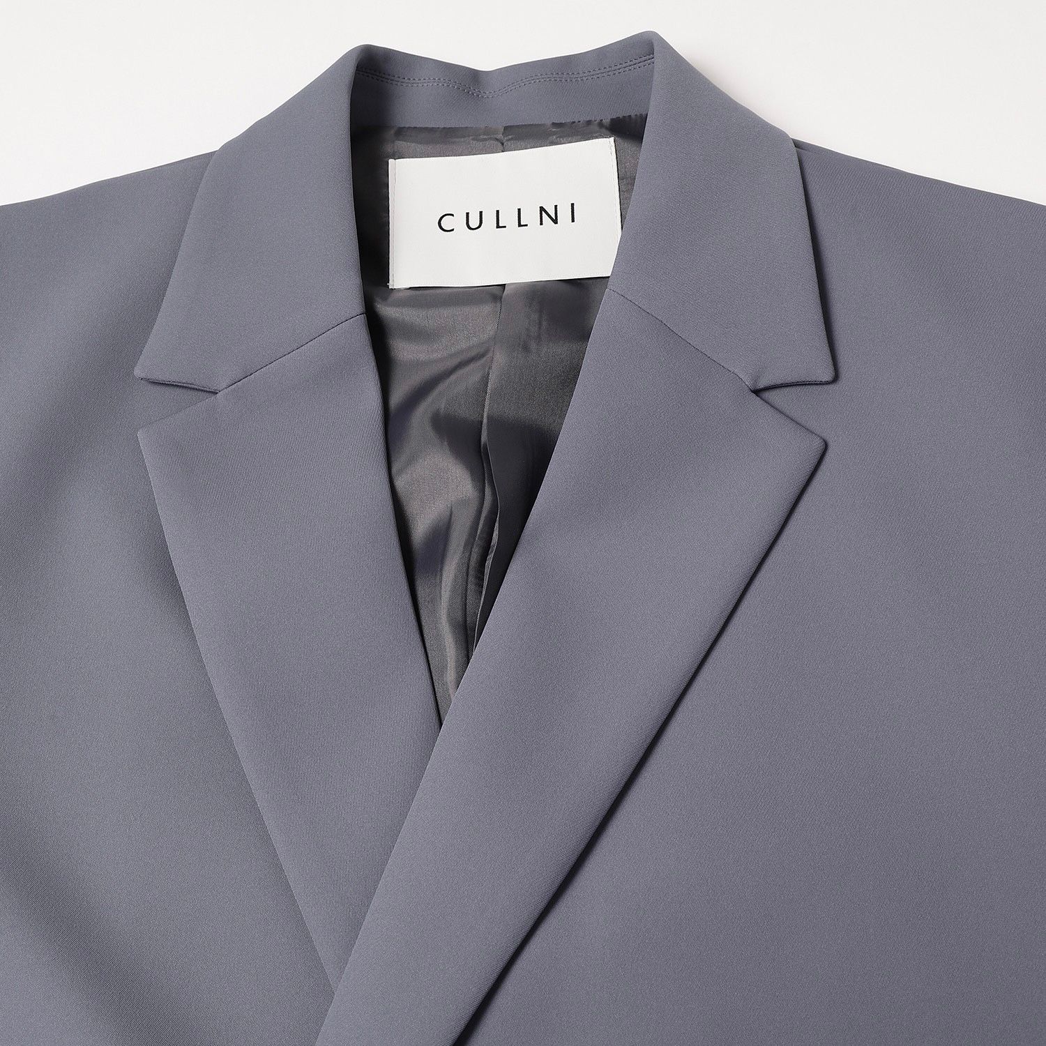 CULLNI - 【残り一点】Double Satin Zip Pocket Tailored Jacket