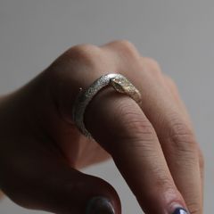 【お取り寄せ注文可能】キングスネークリング(SILVER×GOLD)