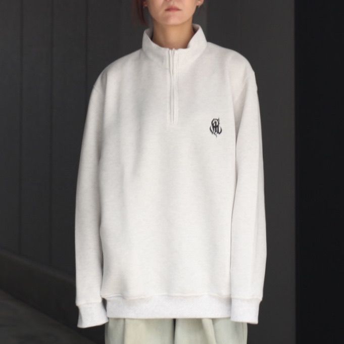 【残り一点】High Gauge Double Knit Half Zip SW