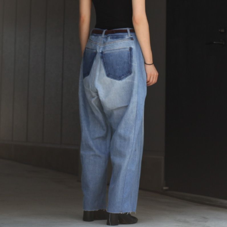 【残り一点】Reconstructed Super Baggy Slacks Denim_2(M)