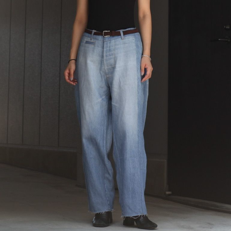 【残り一点】Reconstructed Super Baggy Slacks Denim_2(M)