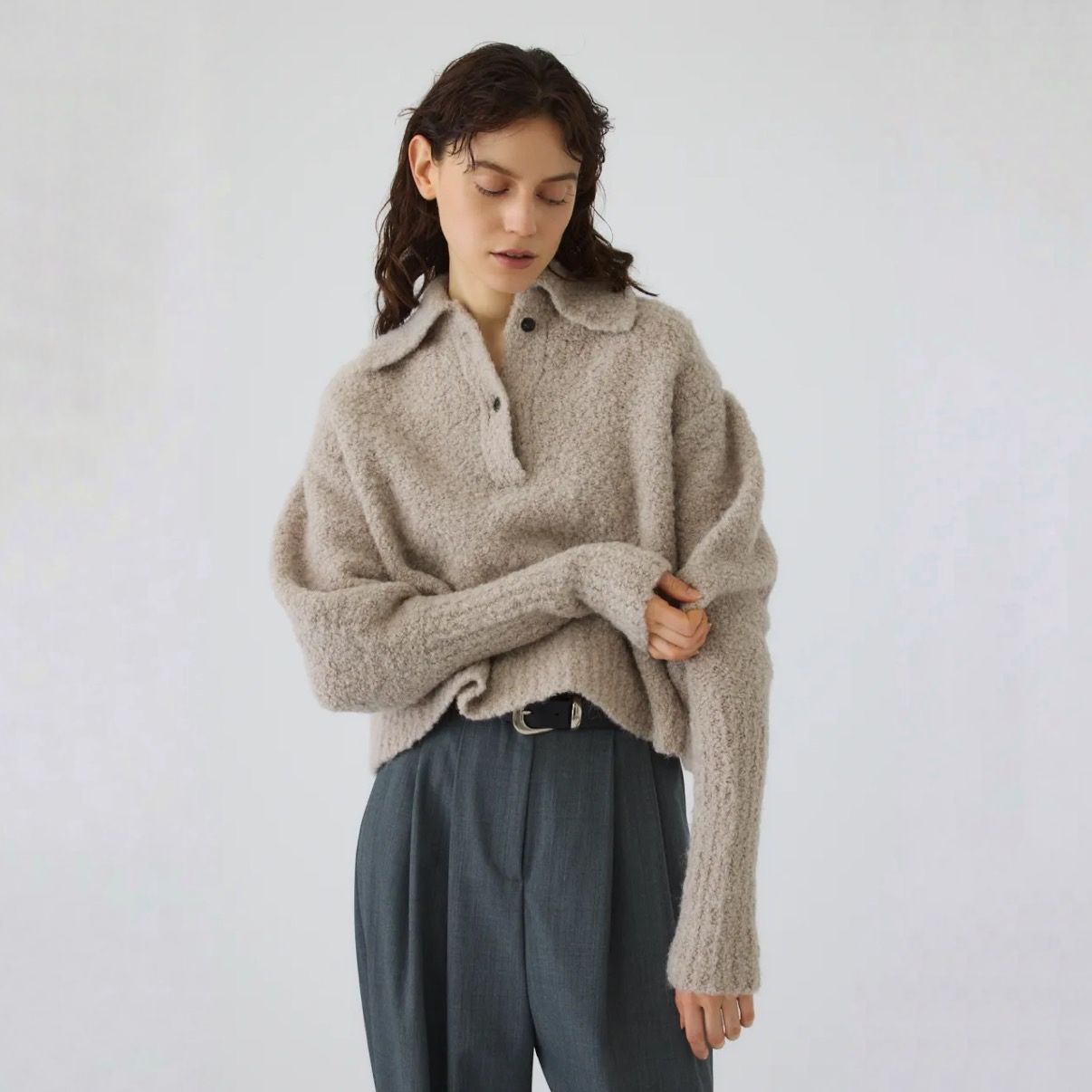 【残り一点】Boucle Short Knit