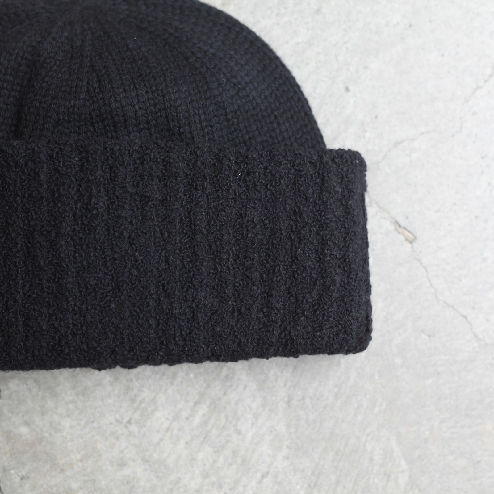 【残りわずか】Wool Knit Cap(BLACK)